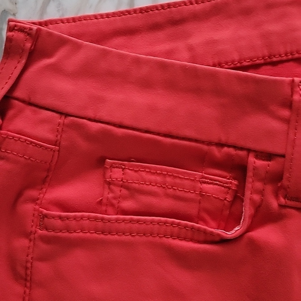 JEN7 Cropped Skinny Red Pants - Picture 7 of 9